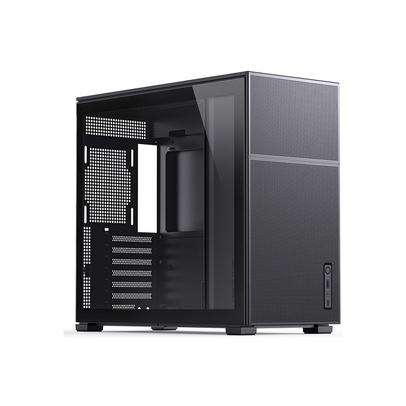 Корпус JONSBO D41 MESH, Midi-Tower, TG, no fan, 1xUSB-A 3.2 + 1xUSB-C 3.2, ATX, mATX Black