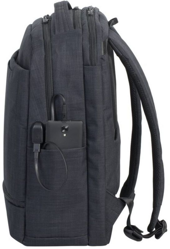 Рюкзак для ноутбука 17.3" Riva 8365 черный полиэстер (8365 BLACK)