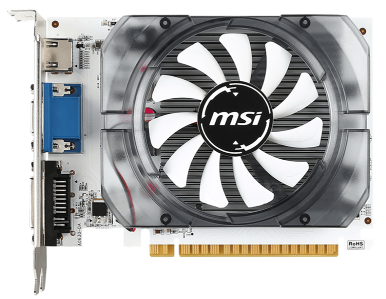 Видеокарта MSI PCI-E 2.0 N730-2GD3V3 NVIDIA GeForce GT 730 2Gb 128bit GDDR3 902/1600 DVIx1 HDMIx1 CR