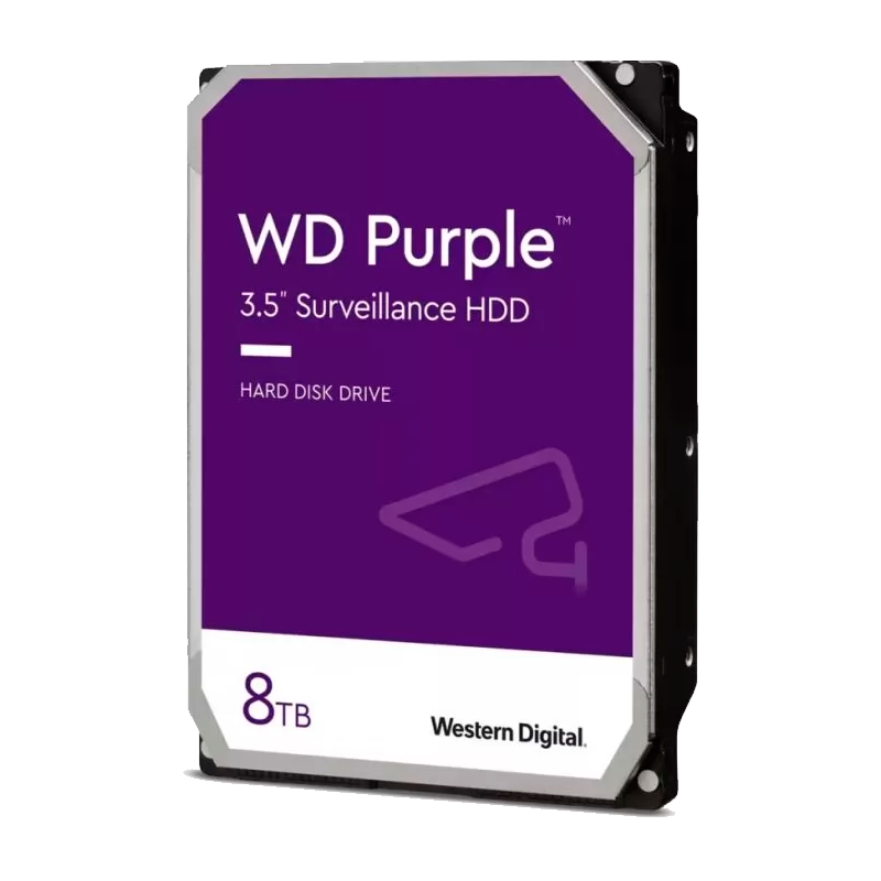 Жесткий диск WD SATA-III 8TB WD85PURZ Surveillance Purple (5640rpm) 256Mb 3.5"