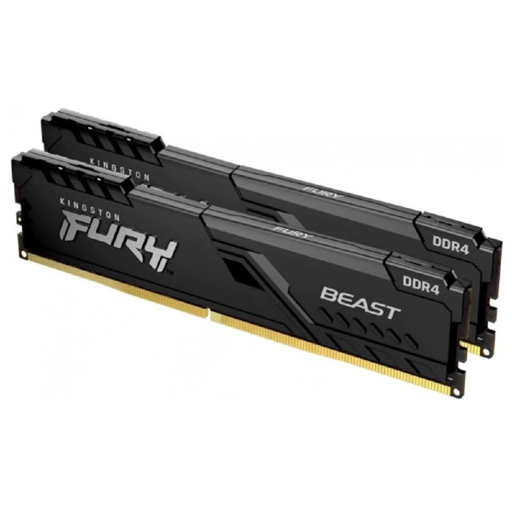 Память DDR4 2x16GB 3200MHz Kingston KF432C16BB1K2/32WP Fury Beast Black RTL Gaming PC4-25600 CL16 DI