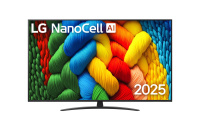 Телевизор LED LG 65" 65NANO81A6A.ARUG черный 4K Ultra HD 60Hz DVB-T DVB-T2 DVB-C DVB-S DVB-S2 USB WiFi Smart TV