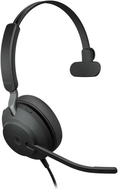 Гарнитура проводная/ Jabra Evolve2 40, USB-C, UC Mono