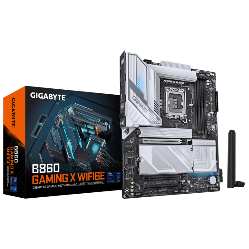 Материнская плата Gigabyte B860 GAMING X WIFI6E Soc-1851 Intel B860 4xDDR5 ATX AC`97 8ch(7.1) 2.5Gg 
