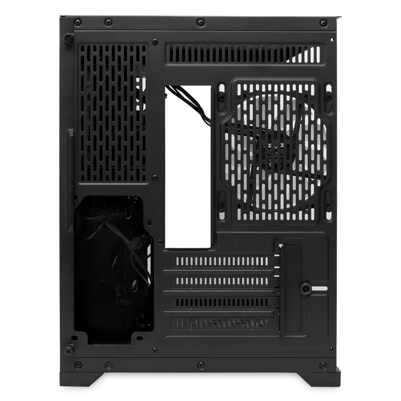 Корпус HSPD F330, Panoramic Mini-tower, Black, TG, 0.5 SPCC, 3x120mm ARGB mATX, mITX 160/400/200mm 1