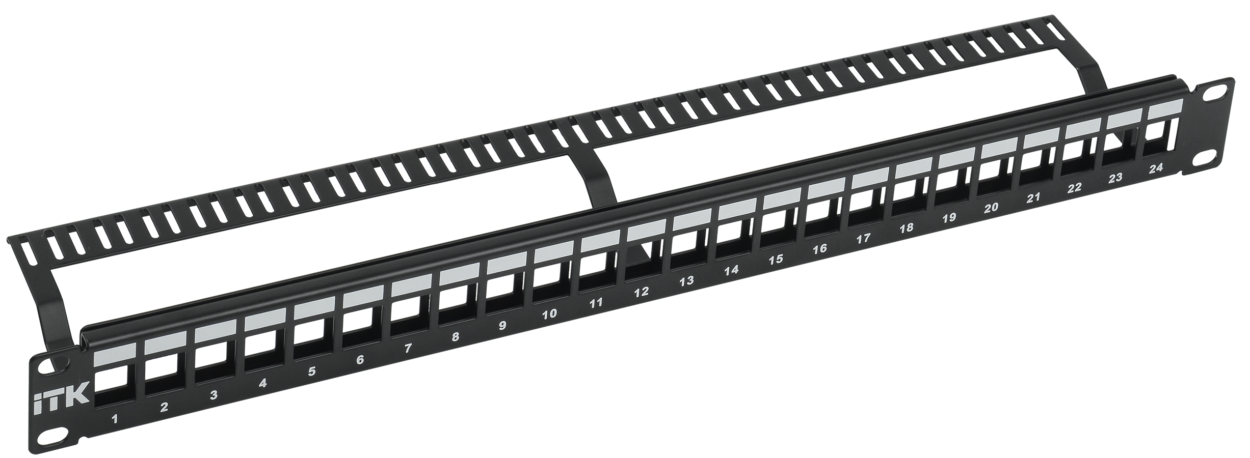 Патч-панель ITK PP24-1UMU 19" 1U 24xRJ45 кат.6