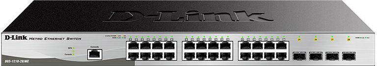 Коммутатор D-Link DGS-1210-28/ME/B 24x1Гбит/с 4SFP управляемый