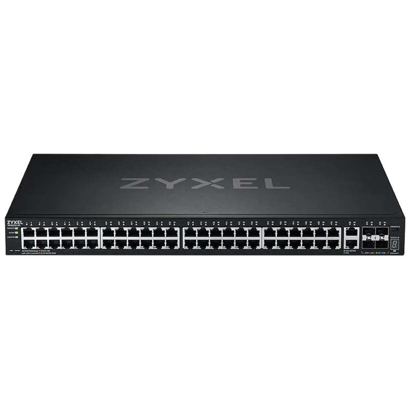 Коммутатор L3 Access коммутатор Zyxel NebulaFlex Pro XGS2220-54, rack 19", 48xRJ-45: 1G, 2xRJ-45: 1/