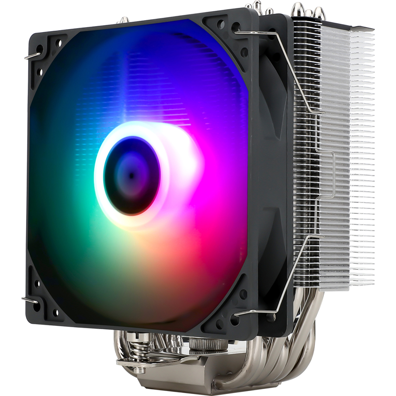 Устройство охлаждения(кулер) Thermalright Burst Assassin 120 ARGB Soc-AM5/AM4/1200/1700/1851 серебри