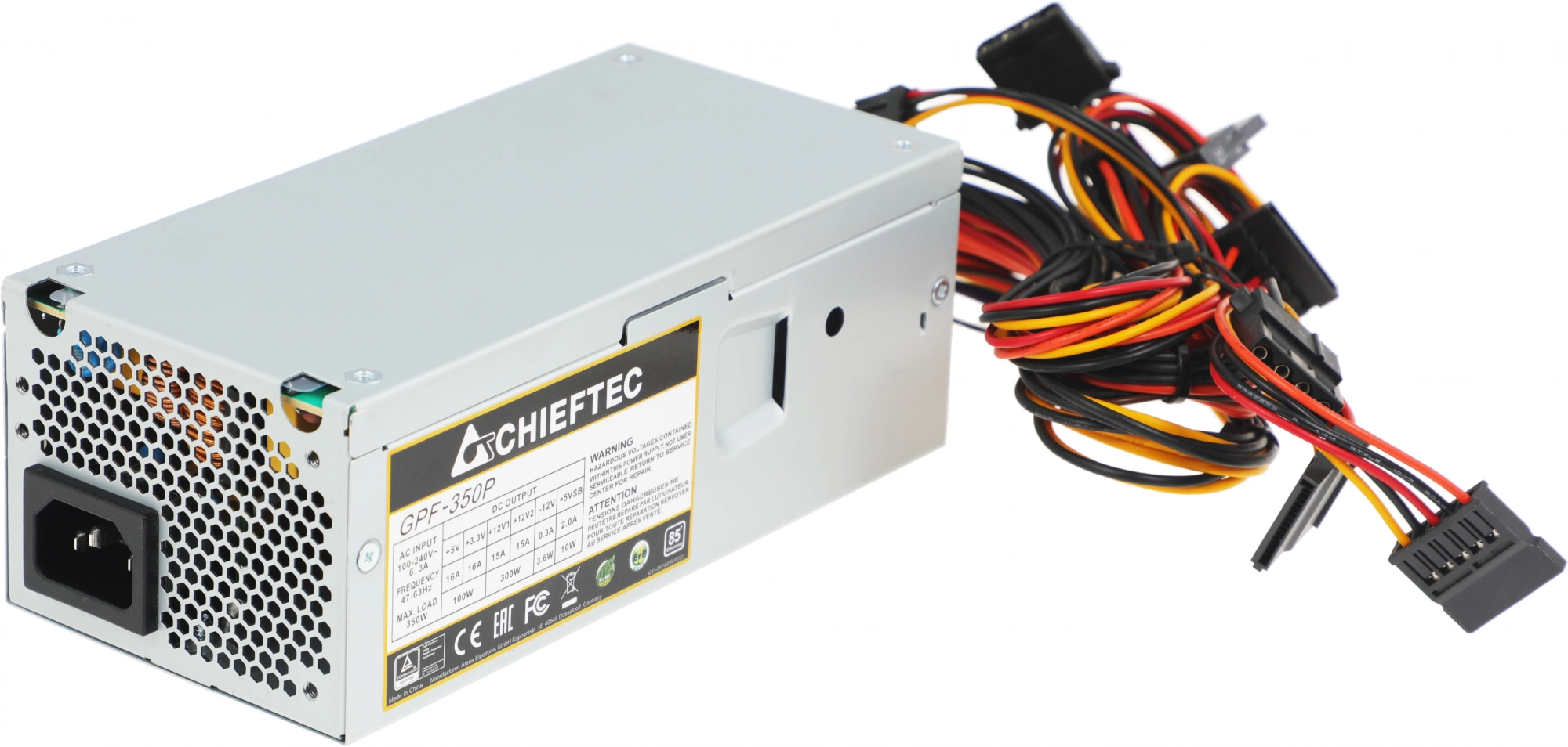 Блок питания Chieftec TFX 350W SMART GPF-350P 80+ bronze (20+4pin) APFC 80mm fan 2xSATA