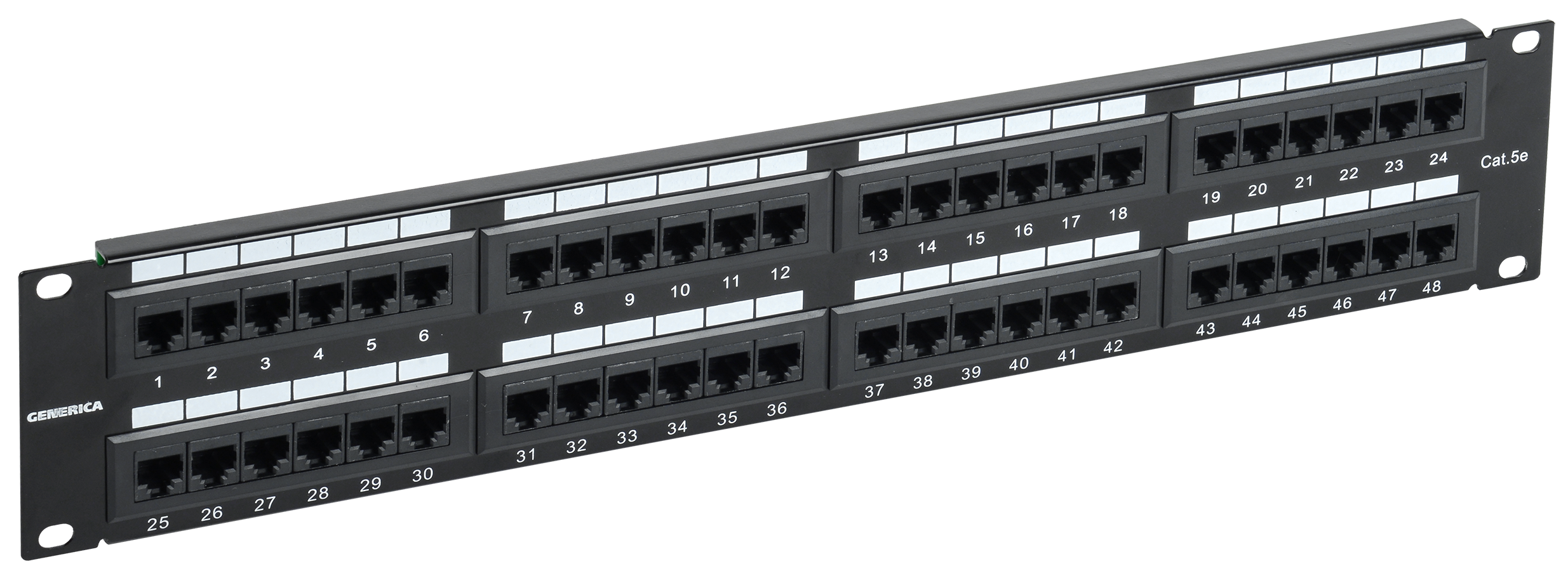 Патч-панель ITK PP48-2UC5EU-K05-G 19" 2U 48xRJ45 кат.5E UTP
