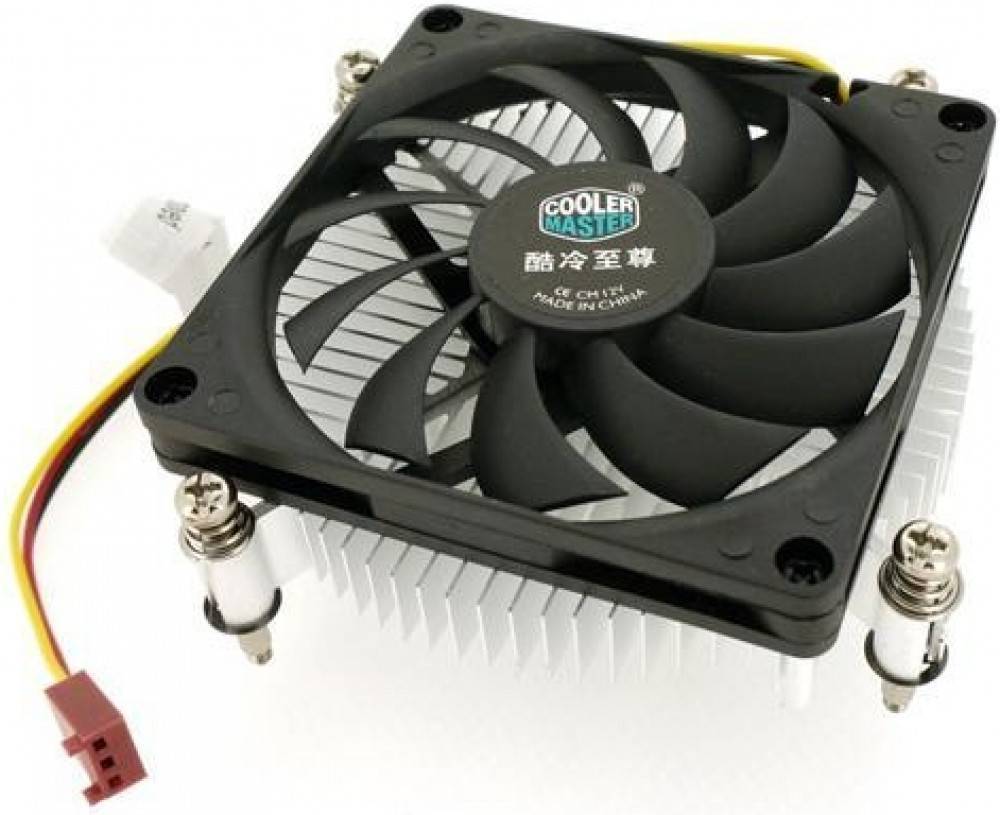 Кулер CPU Cooler Master H115 (LGA 115x, 60W, 23dB, 2700 rpm, 80мм, 3pin, низкопрофильный) RTL