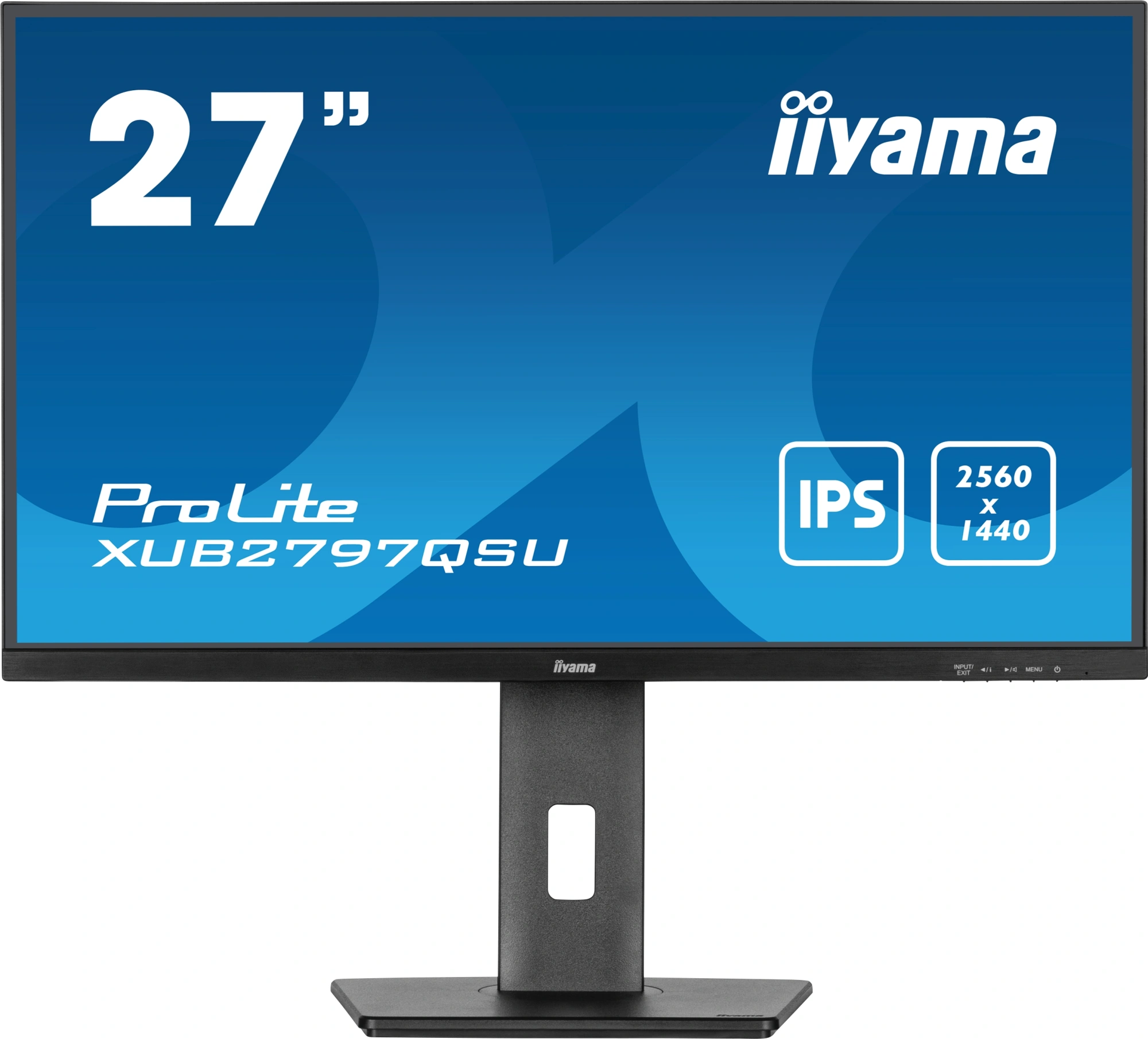 Монитор Iiyama 27" ProLite XUB2797QSU-B2 черный IPS LED 16:9 HDMI M/M матовая HAS Piv 300cd 178гр/178гр 2560x1440 100Hz DP 2K USB 5.7кг