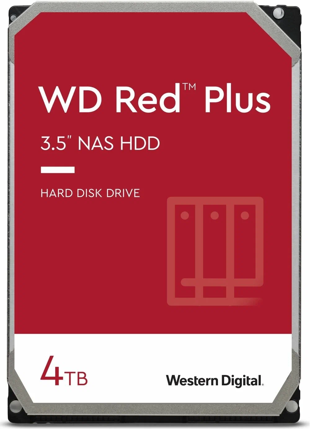 Жесткий диск WD SATA-III 4TB WD40EFPX NAS Red Plus (5400rpm) 256Mb 3.5"