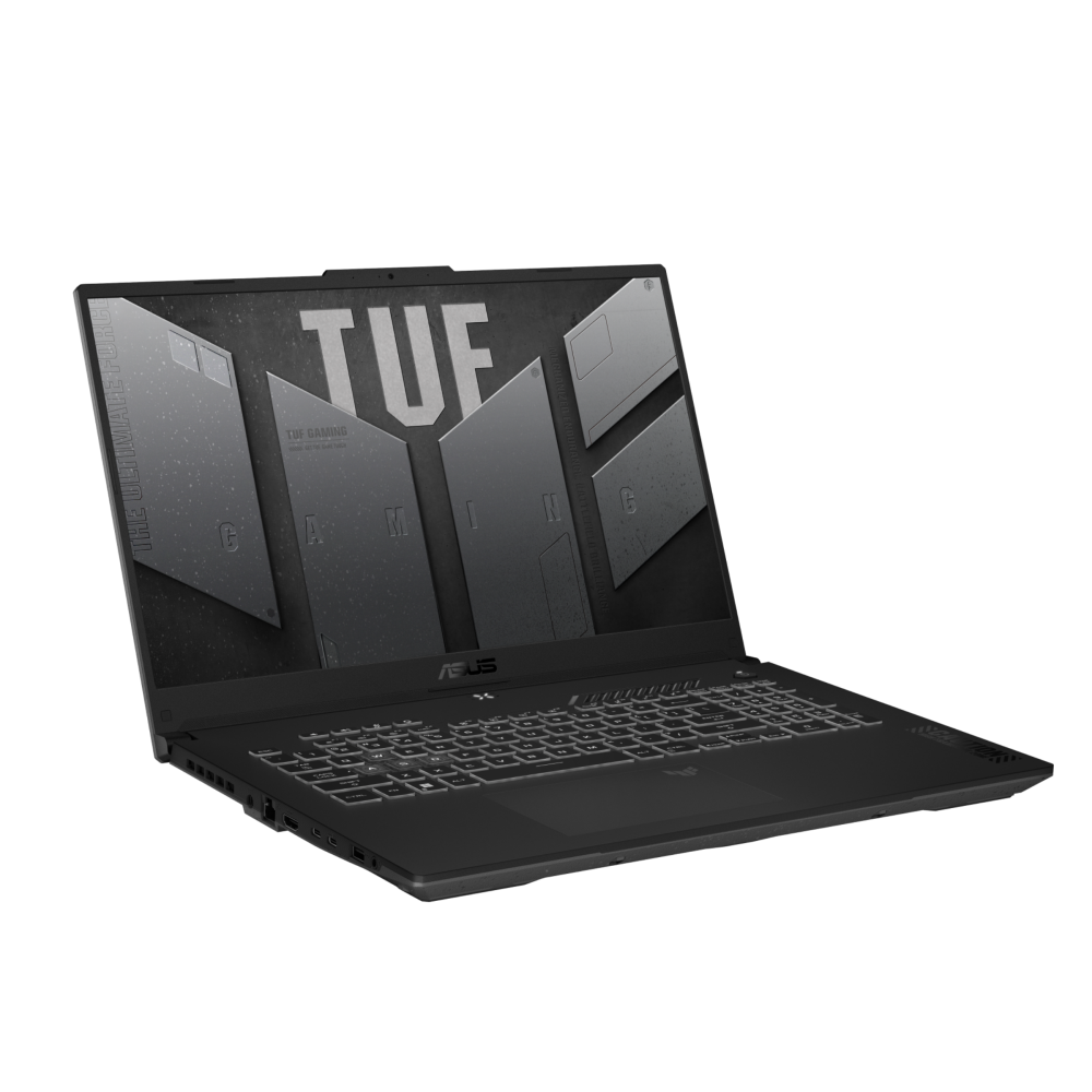 Ноутбук ASUS TUF Gaming A17 FA707NUG AMD Ryzen 7 7445HS/16Gb (D5)/SSD512Gb/RTX4050 6Gb (115W)/17.3"/IPS/FHD/1920x1080/144Hz/NoOS/RJ-45/Mecha Gray/2.6kg