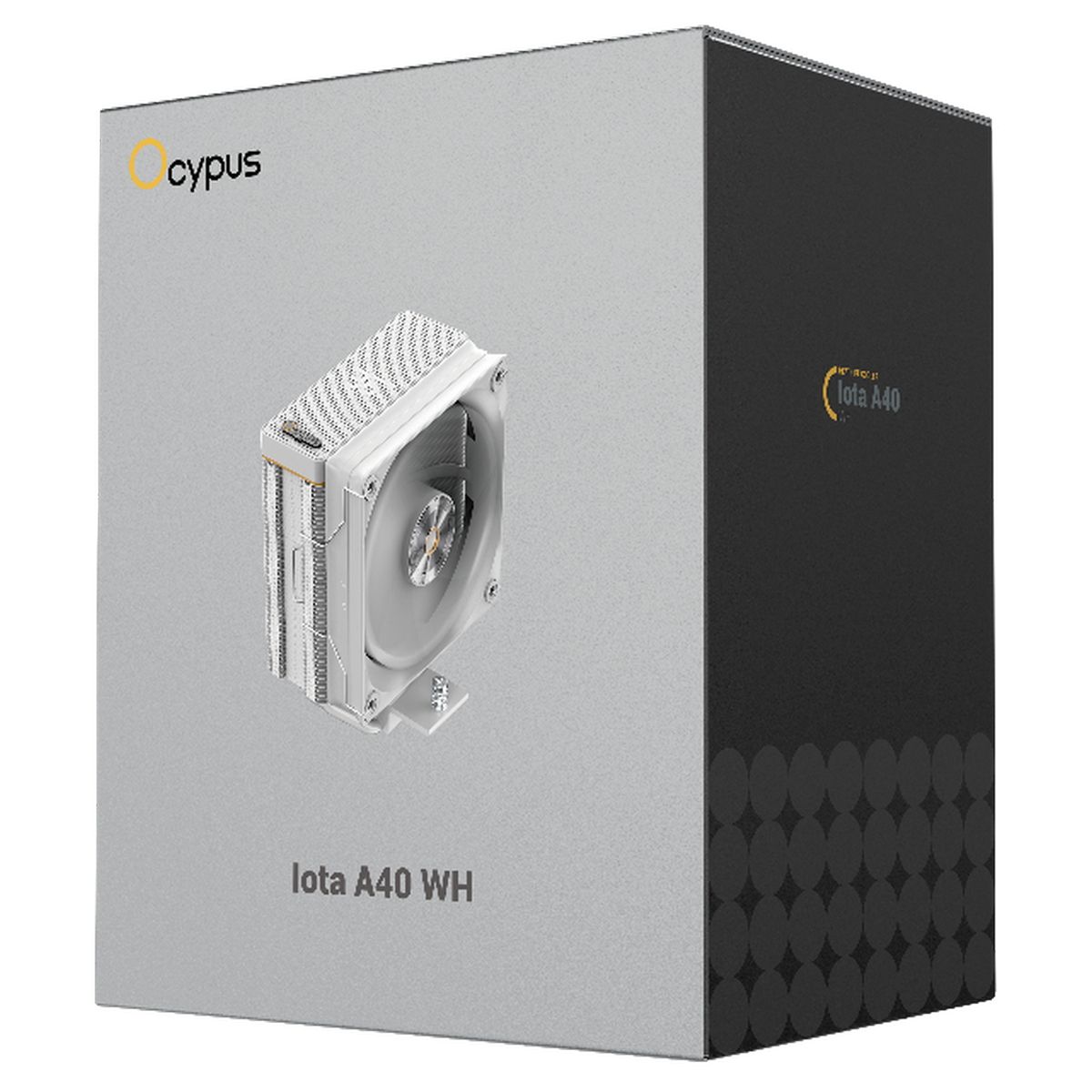 Кулер для процессора Ocypus Iota A40 WH, 120mm FAN, Display Panel, 4 HEAT PIPES, 4-PIN PWM, 500-2000