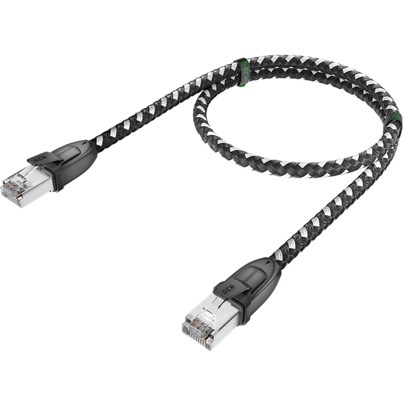 Greenconnect RJ45(m) - RJ45(m) Cat.6 3м черно-белый