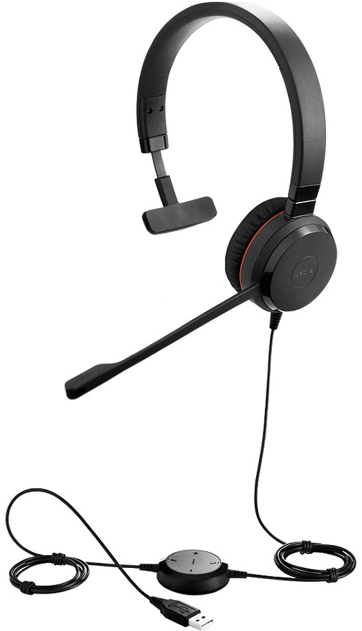 Гарнитура проводная/ Jabra EVOLVE 30 II Mono UC, USB-C