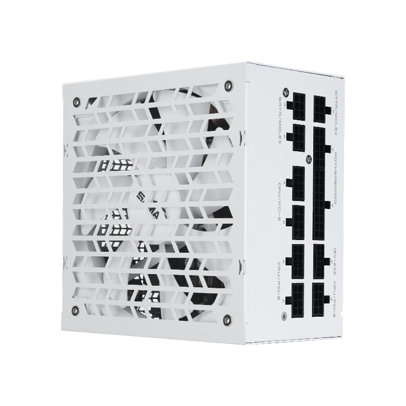 Блоки питания SAMA G1000 White (HAT-1000yzB1G), 1000W 80+ Gold (ATX, 3.1, PCIe 5.0, Full modular, 1x