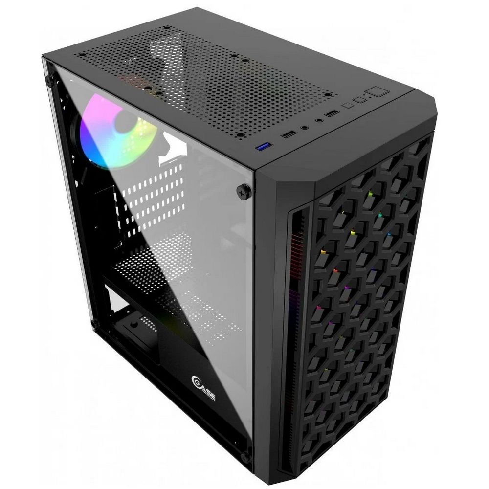 Корпус Powercase Корпус Powercase Mistral Micro T3B Tempered Glass, Mesh, 2x 140mm + 1х 120mm 5-colo