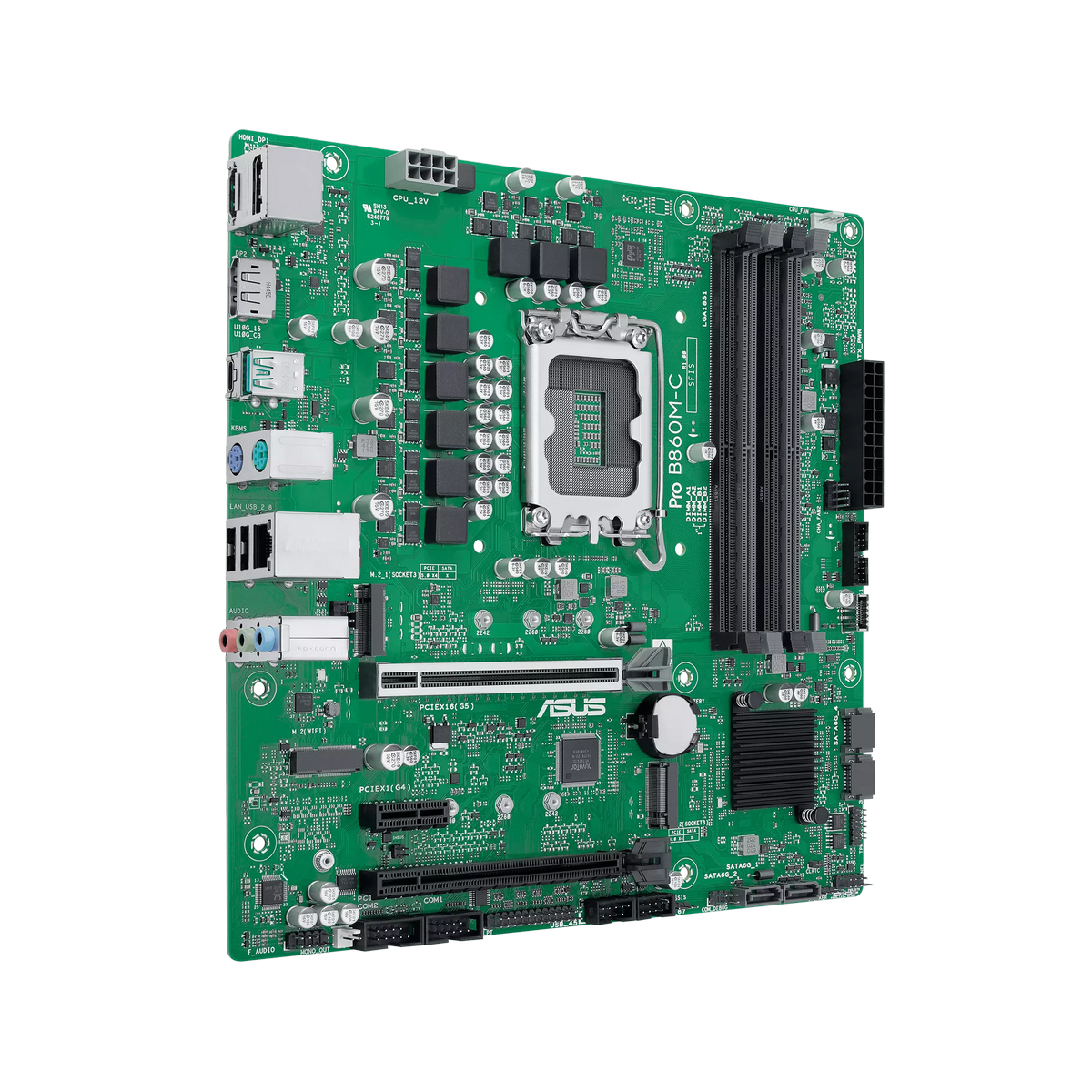 Материнская плата ASUS PRO B860M-C-CSM, LGA1851, B860, 4*DDR5, 4*SATA, 2*M.2, 2*USB 3.2, 6*USB 2.0, 