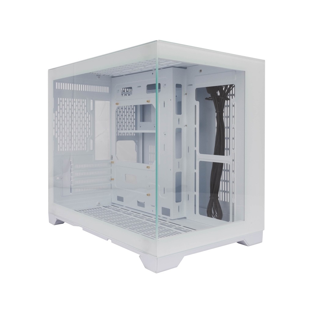 Корпус 1STPLAYER MEGAVIEW MV6-T MV6-TP-WH белый без БП боковая и передняя панель из закаленного стекла 2*USB 3.0 audio