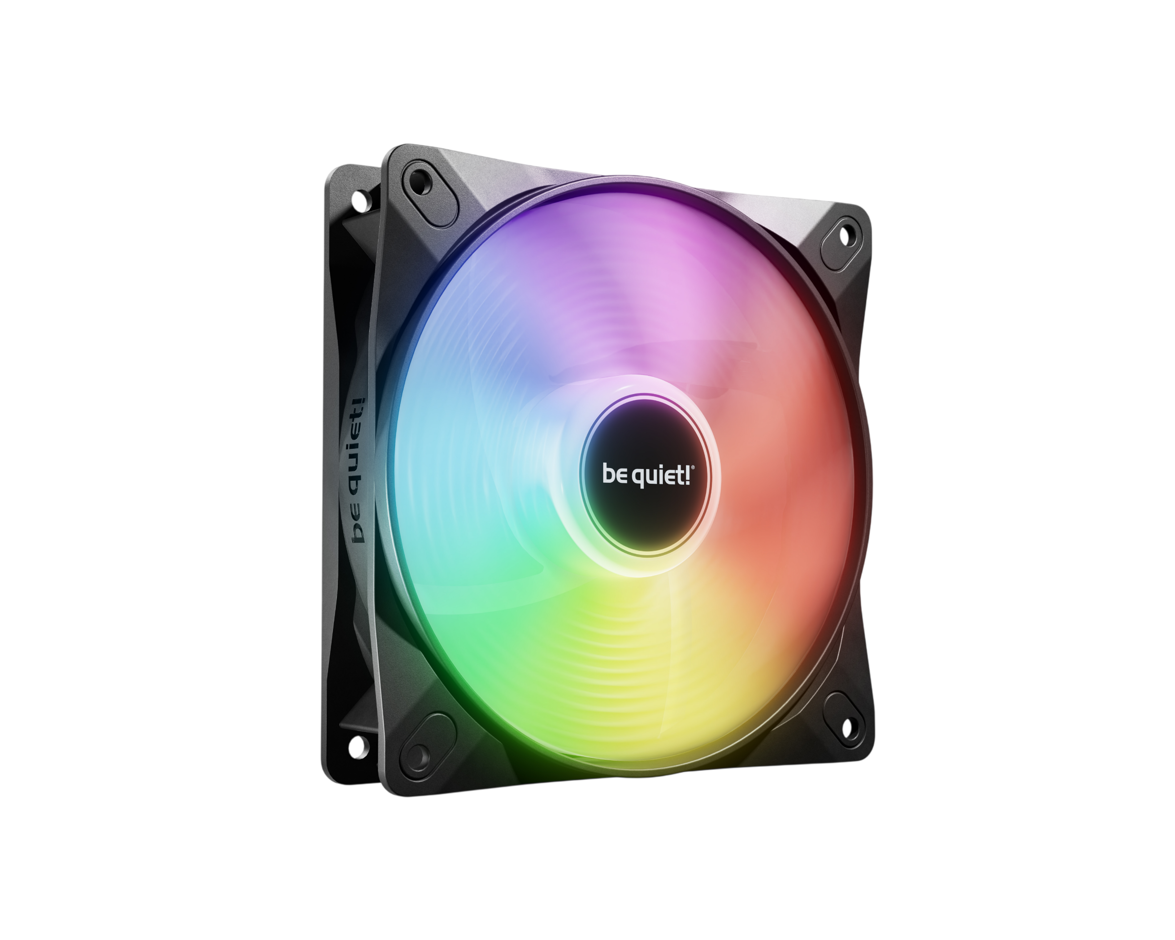 Кулер для корпуса/ Case Cooler be quiet! LIGHT WINGS LX 120mm PWM Reverse (120x120x25mm, 4-pin PWM, ARGB, 48.8CFM, 28.5dBA, 1500RPM, Black)