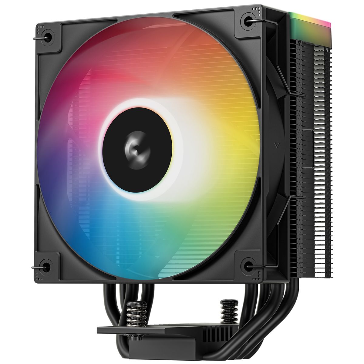 Устройство охлаждения(кулер) Deepcool AG400 Bk V2 ARGB Soc-AM5/AM4/1200/1700/1851 черный 4-pin 31.6d