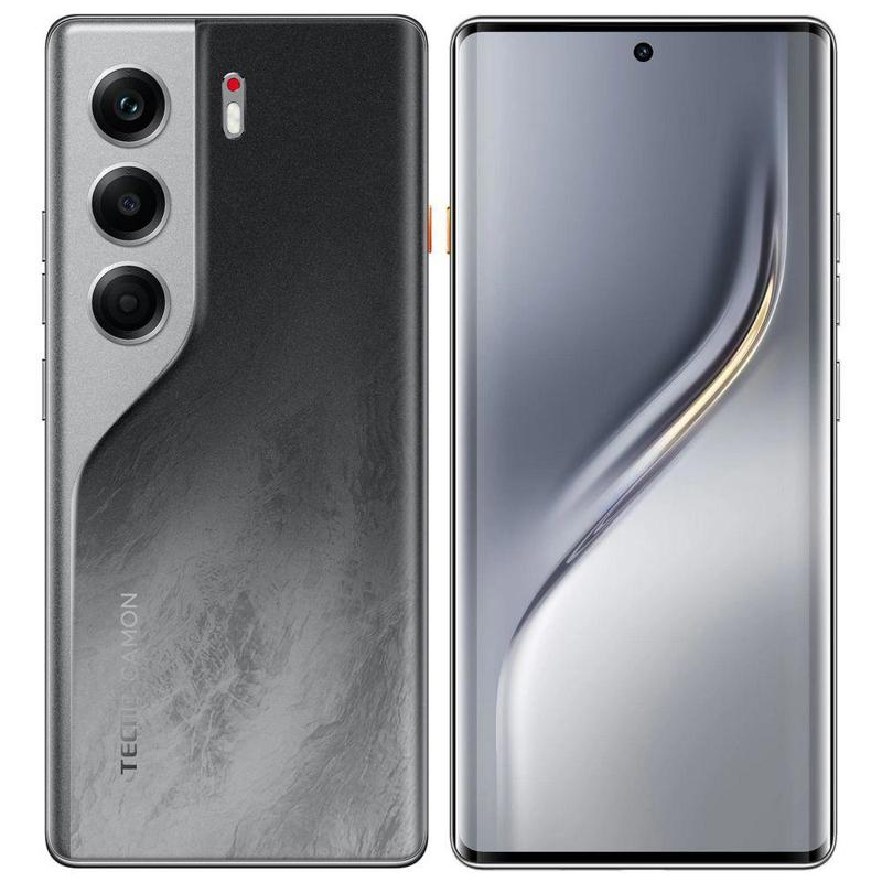 Смартфон Tecno Camon 40 Pro 256Gb 8Gb черный моноблок 3G 4G 2Sim 6.78" 1080x2436 Android 15 50Mpix 8