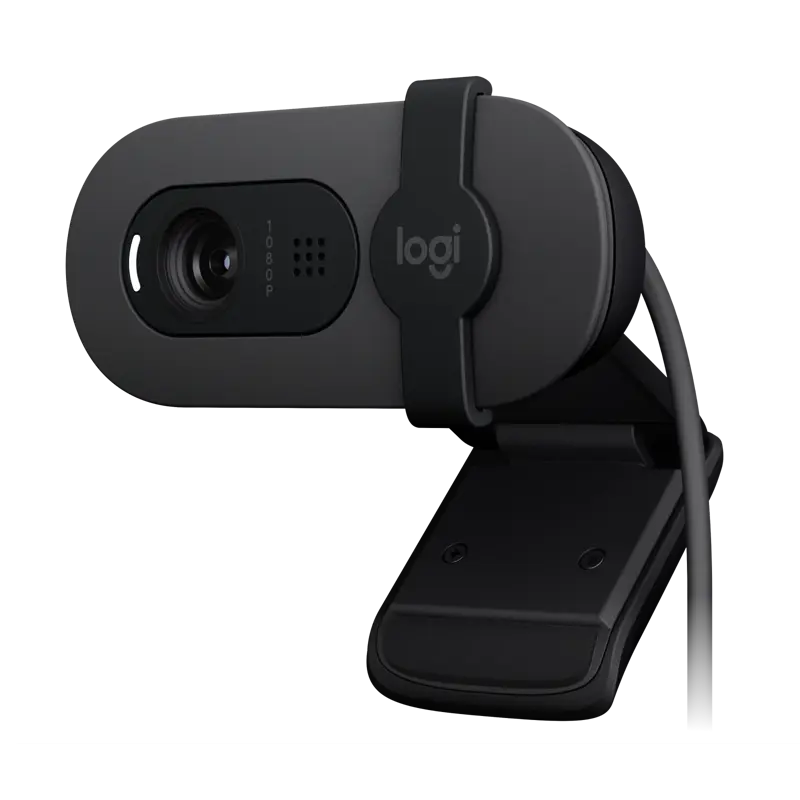 Камера Web Logitech HD Webcam Brio 100 черный 2Mpix (1920x1080) USB-A с микрофоном для ноутбука (960