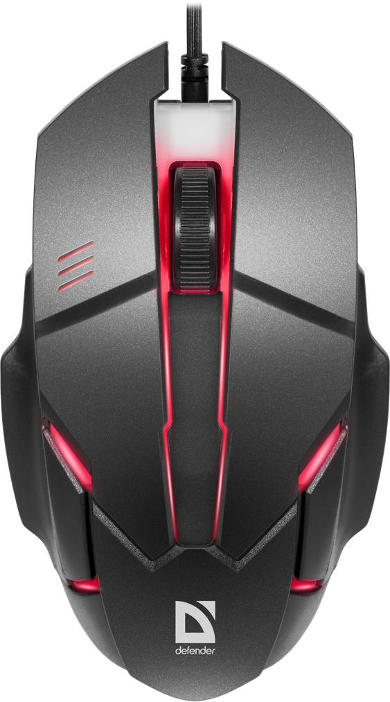 Defender Мышь проводная оптическая Host MB-982 7цветов,1000 dpi,черный