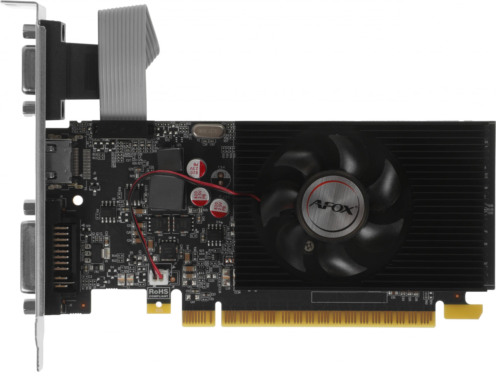 Видеокарта Afox PCI-E 2.0 AF730-2048D3L5 NVIDIA GeForce GT 730 2Gb 64bit GDDR3 900/1333 DVIx1 HDMIx1