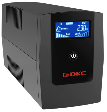 Dkc INFOLCD600I Линейно-интерактивный ИБП, Info, 600VA/360W, 3xIEC C13, USB + RJ45, 1x7 Ач