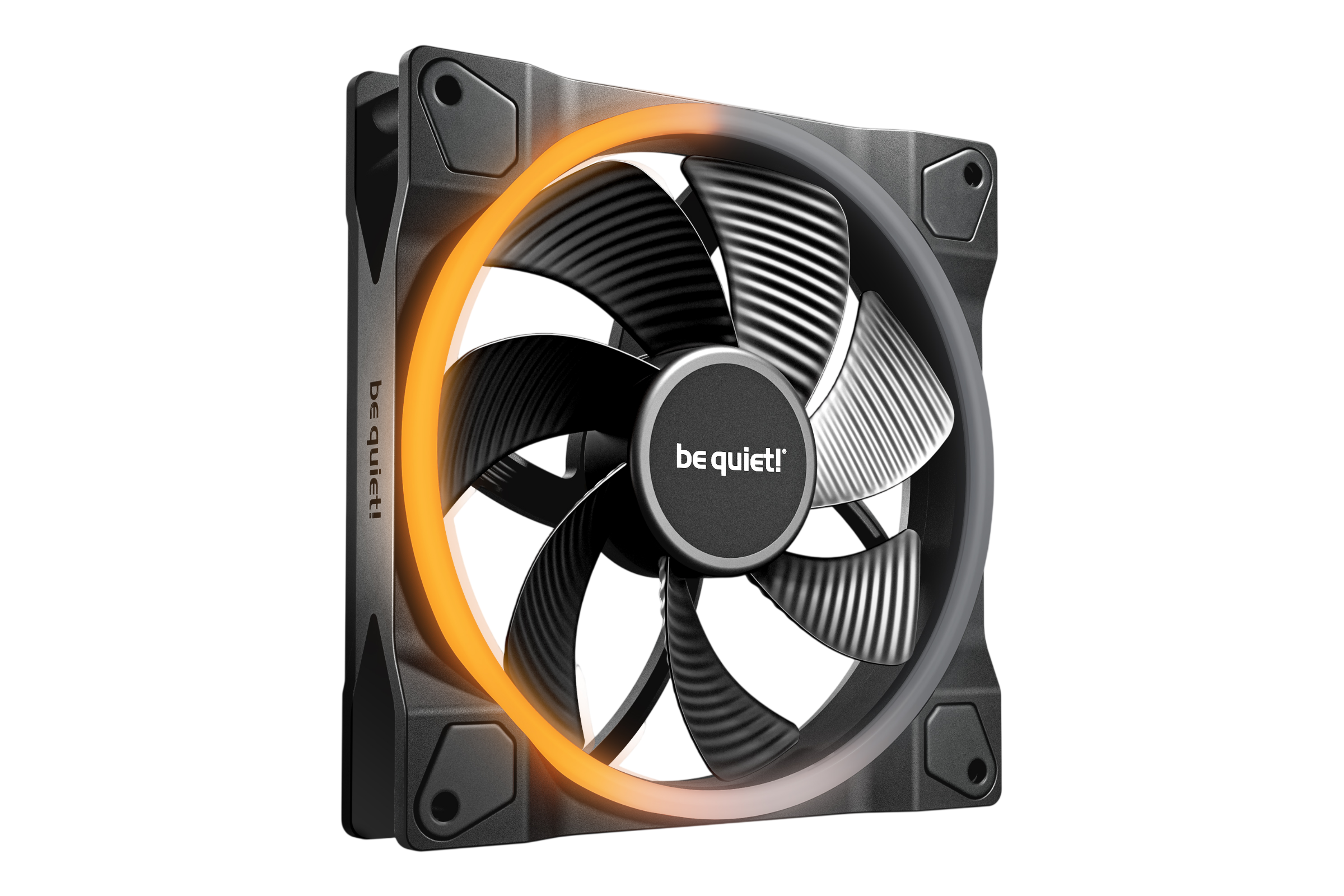 Кулер для корпуса/ Case Cooler be quiet! LIGHT WINGS 140mm PWM Reverse (140x140x25mm, 4-pin PWM, ARGB, 51.4CFM, 25.5dBA, 1300RPM, Black)