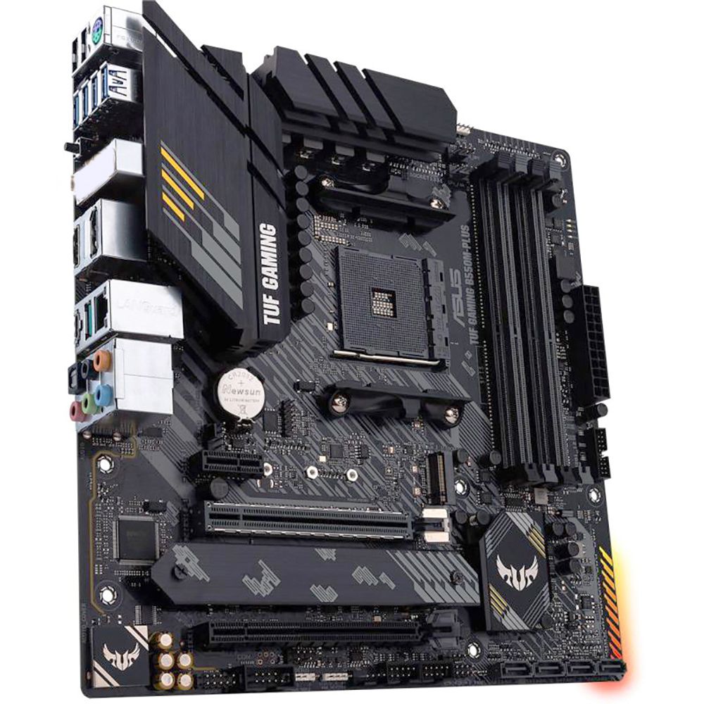 Материнская плата Asus TUF GAMING B550M-PLUS Soc-AM4 AMD B550 4xDDR4 mATX AC`97 8ch(7.1) 2.5Gg RAID+