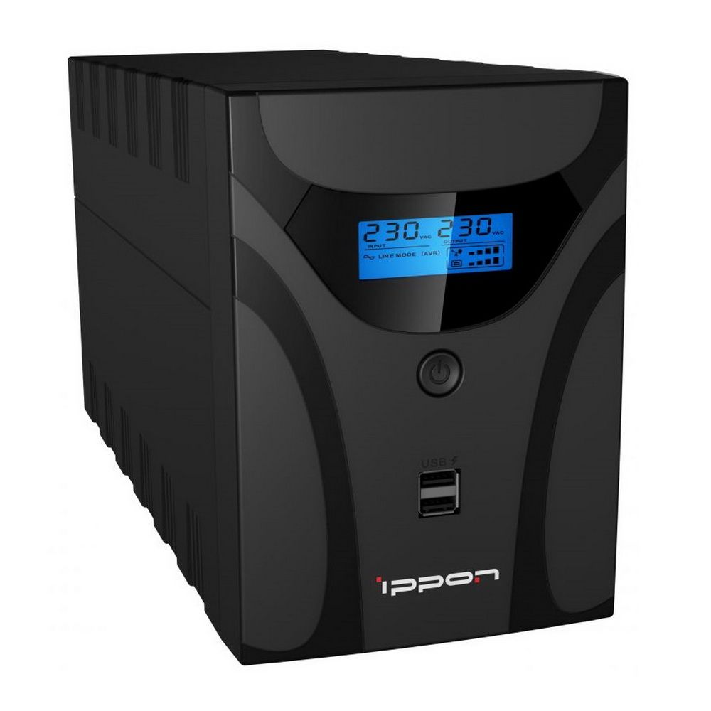 Источник бесперебойного питания Ippon Smart Power Pro II Euro 2200 1200Вт 2200ВА черный