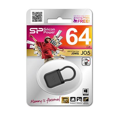 Флеш накопитель 64Gb Silicon Power Jewel J05, USB 3.0, Черный