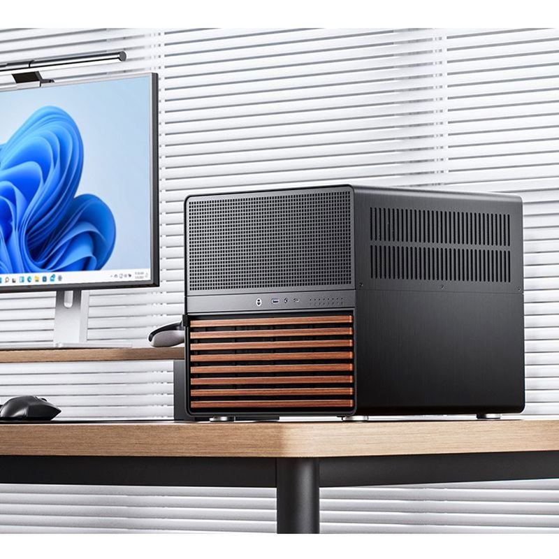 Корпус JONSBO N5, Mini-Tower, 3x120mm, 1xUSB-A 3.0 + 1xUSB-C 3.2, E-ATX, ATX, mATX, mITX Black