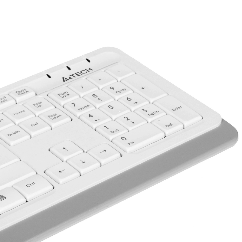 Клавиатура + мышь A4Tech Fstyler F1010 клав:белый/серый мышь:белый/серый USB Multimedia (F1010 WHITE