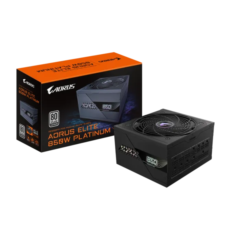 Блок питания Gigabyte ATX 850W Aorus Elite GP-AE850PM PG5 Gen.5 80+ platinum (20+4pin) APFC 120mm fa