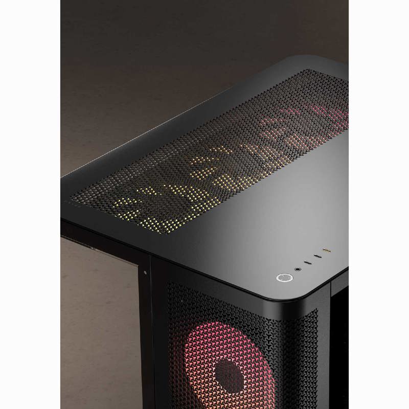 Корпус Corsair AIR 5400 RS-R ARGB, Midi-Tower, TG, 3x120mm ARGB reverse fans, 2xUSB-A 3.2, 1xUSB 3.2