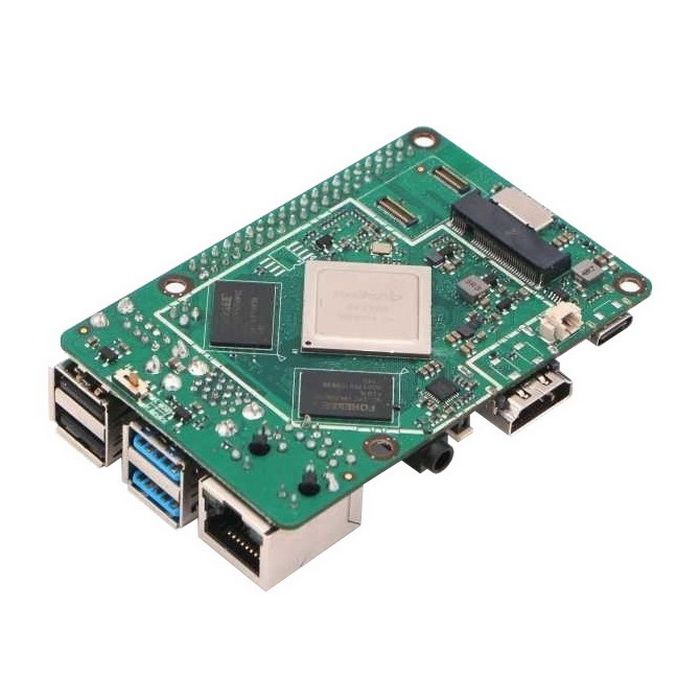 Одноплатный компьютер RockPi ROCK Pi 4 Model B 1GB RK3399/1GB/WiFi/BT/POE