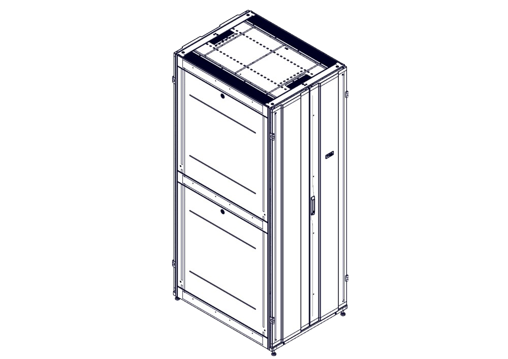 Монтажный шкаф Systeme Electric Монтажный шкаф, серия Uniprom, 48U-800/1070, боковые панели 4шт, чер