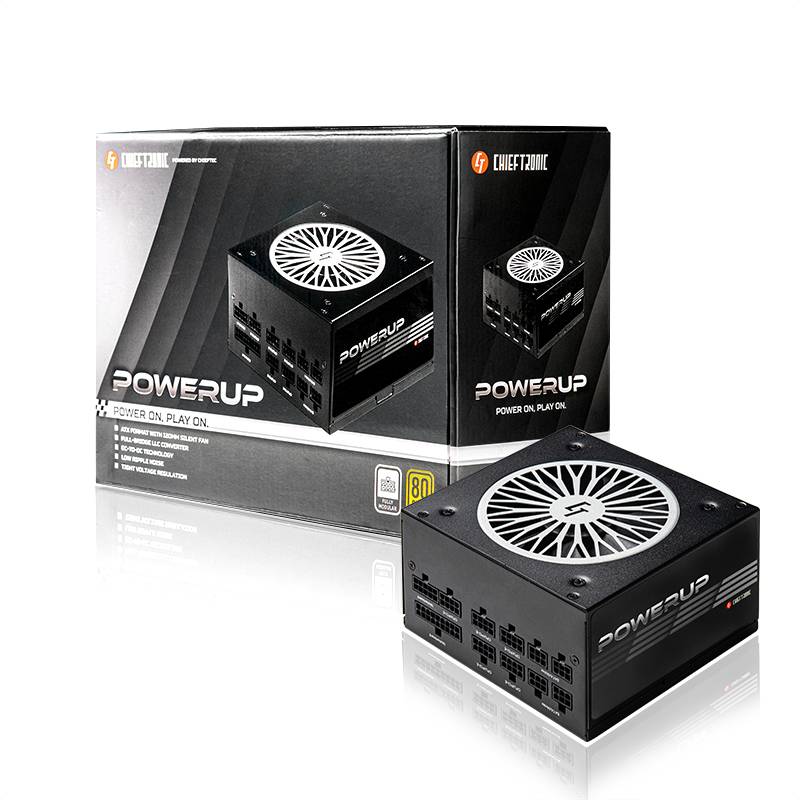 блок питания Chieftec CHIEFTRONIC PowerUp GPX-850FC (ATX 2.3, 850W, 80 PLUS GOLD, Active PFC, 120mm 