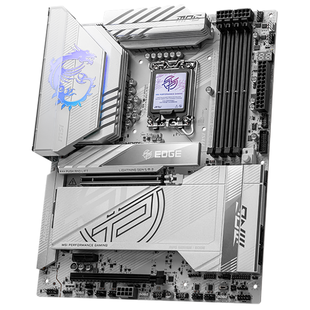 Материнская плата MSI MPG Z890 EDGE TI WIFI Soc-1851 Intel Z890 4xDDR5 ATX AC`97 8ch(7.1) 5Gigabit R