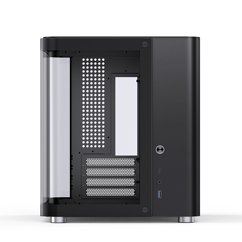 Корпус JONSBO TK-1 Black 2.0, Mini-Tower, no fan, 1xUSB-A 3.2 + 1xUSB-C 3.2, mATX, mITX Black