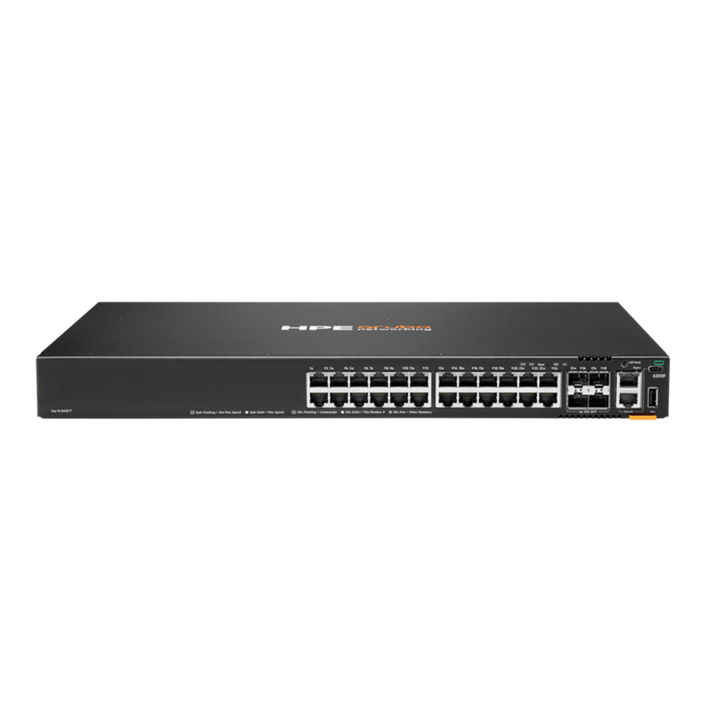 Коммутатор JL724B HPE Aruba Networking CX 6200F 24G 4SFP+ Managed L3 Switch