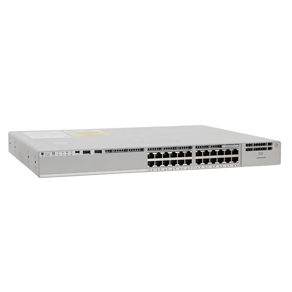 Коммутатор Catalyst 9200 24-port full PoE+, Modular uplink option, PS 1x600W, Network Advantage, PoE
