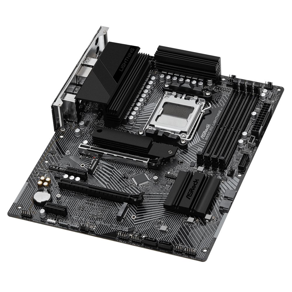 Материнская плата Asrock B650 PG LIGHTNING Socket AM5 AMD B650 4xDDR5 ATX AC`97 8ch(7.1) 2.5Gg RAID+