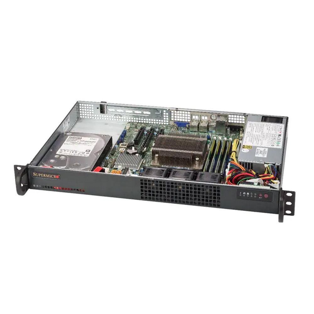 Серверная платформа SuperMicro SYS-5019S-L 1U Rackmount  CSE-510-203B, X11SSL-F,  1x 3.5», 2x